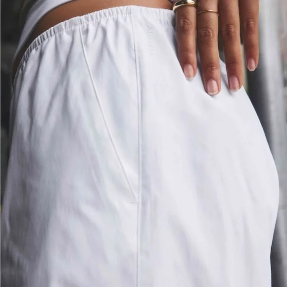 Athleta Women's midday low rise poplin pant. White. Small petite - Picture 7 of 7
